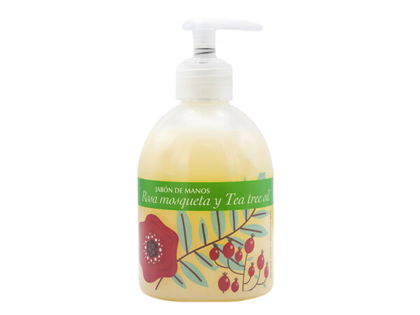 jabon de manos rosa mosqueta tea tree